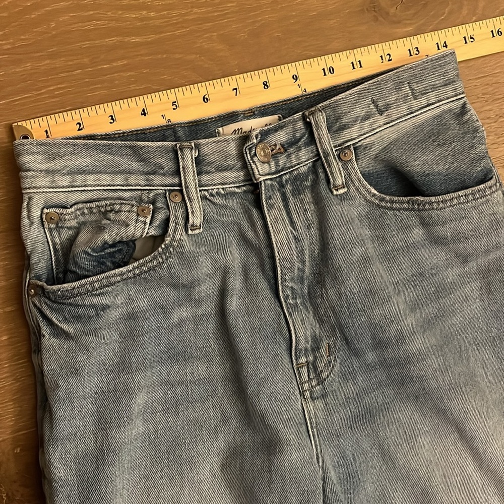 Madewell The Momjean in Gilford Wash: Ripped Edition size 27 - Picture 12 of 16